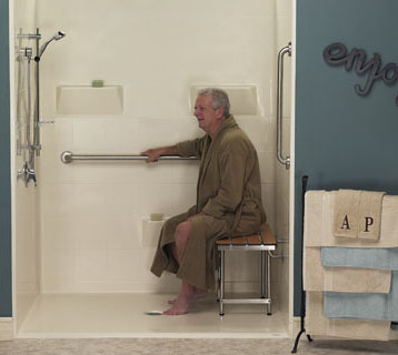 handicap showers for comfortable ageing
